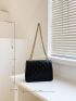 Mini Quilted Detail Flap Chain Square Bag