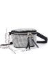 Rhinestone Decor Chain Fanny Pack