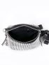 Rhinestone Decor Chain Fanny Pack