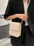 Mini Letter Embossed Flap Square Bag