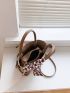 Twilly Scarf Decor Turn Lock Bucket Bag With Inner Pouch