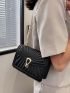 Mini Quilted Chain Flap Square Bag