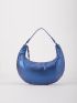 Minimalist Ruched Detail Hobo Bag