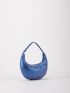 Minimalist Ruched Detail Hobo Bag