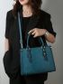 Crocodile Embossed Tote Bag