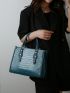 Crocodile Embossed Tote Bag