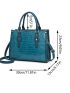 Crocodile Embossed Tote Bag