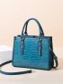 Crocodile Embossed Tote Bag