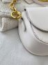 Minimalist Chain Decor Flap Belt Bag