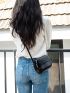 Mini Minimalist Flap Saddle Bag