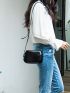 Mini Minimalist Flap Saddle Bag