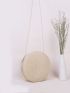 Mini Straw Circle Bag