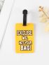 Slogan Graphic Bag Charm
