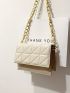 Mini Quilted Flap Chain Square Bag