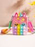 Mini Unicorn Design Pop It Novelty Bag