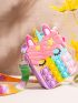 Mini Unicorn Design Pop It Novelty Bag