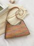 Braided Design Baguette Bag