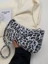 Leopard Print Baguette Bag