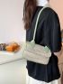 Braided Design Flap Square Bag