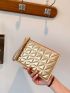 Metallic Quilted Detail Evening Bag