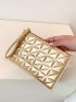 Metallic Quilted Detail Evening Bag