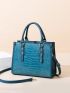 Crocodile Embossed Tote Bag