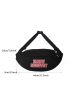 Letter Graphic Fanny Pack