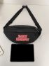 Letter Graphic Fanny Pack