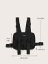 Patch Detail Release Buckle Decor Chest Rig Bag