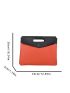 Two Tone Clutch Bag