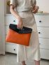 Two Tone Clutch Bag