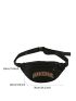 Letter Embroidered Fanny Pack