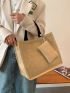 Minimalist Shoulder Tote Bag With Coin Purse