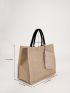 Minimalist Shoulder Tote Bag With Coin Purse