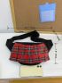 Tartan Pattern Fanny Pack