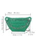 Quilted Detail Chain Decor Fanny Pack