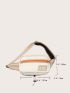 Patch Detail Color Block Fanny Pack