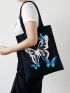 Butterfly Graphic Shopper Bag