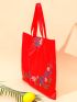 Floral Print Shopper Bag