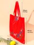 Floral Print Shopper Bag