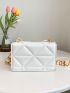 Mini Embossed Detail Chain Square Bag