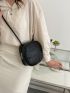 Mini Minimalist Stitch Detail Crossbody Bag