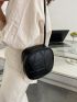 Mini Minimalist Stitch Detail Crossbody Bag