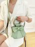 Mini Bow Decor Top Ring Bucket Bag