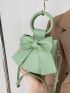 Mini Bow Decor Top Ring Bucket Bag