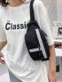 Colorblock Zip Front Waist Bag