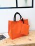 Minimalist Straw Bag With Purse