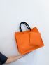 Minimalist Straw Bag With Purse