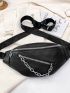 Chain Decor Waist Bag