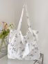 Floral Large Capacity Shopper Bag